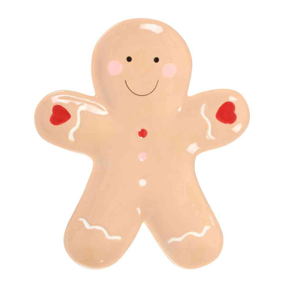 Something Different - Gingerbread Man Ceramic Dienblad - Multicolours